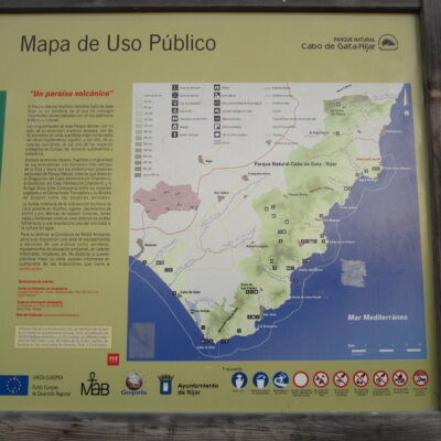 Mapa del PN Cabo de Gata