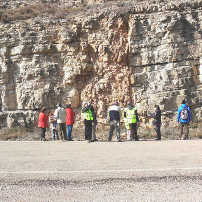 Brecha de falla en Fm Carbonatada de Chelva