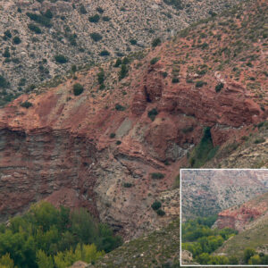 El Keuper en el cañon del río Martín Peñarroyas