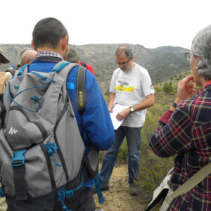 Juan Pablo aclarandonos el Triásico y Jurásico Peñarroyas