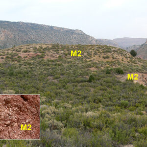 Muschelkalk (M2) tramo de lutitas, yesos y margas