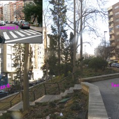 Terraza f (calle María Moliner) y terraza g (calle José Pellicer)