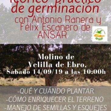 TALLER TEÓRICO-PRÁCTICO DE GERMINACIÓN (SÁBADO 14 DE SEPTIEMBRE)