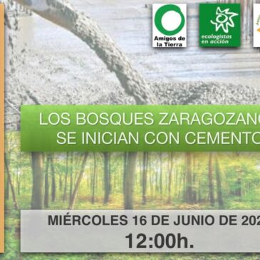 Los bosques zaragozanos se llenan de cemento. No al parquin de Salamero.