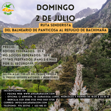 EXCURSIÓN REFUGIO BACHIMAÑA