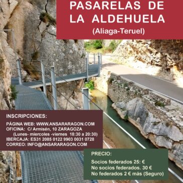 EXCURSIÓN. PASARELAS DE LA ALDEHUELA