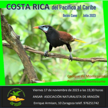 Costa Rica, del Pacífico al Caribe – Charla de Belén Cano