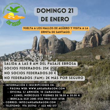 Excursión a los Mallos de Agüero y visita a la ermita de Santiago