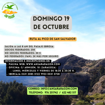 Excursión: San Juan de la Peña – 19 de octubre con ANSAR