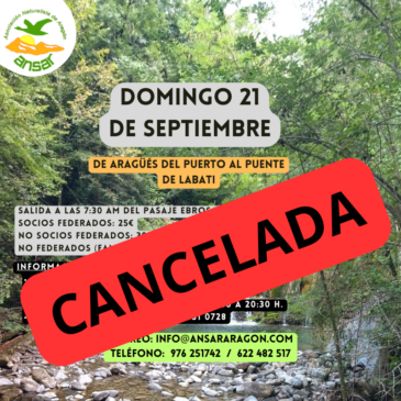 Excursión ¡CANCELADA!: Aragüés del Puerto – 21 de septiembre con ANSAR